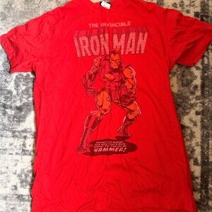 Red Iron Man Graphic T-Shirt